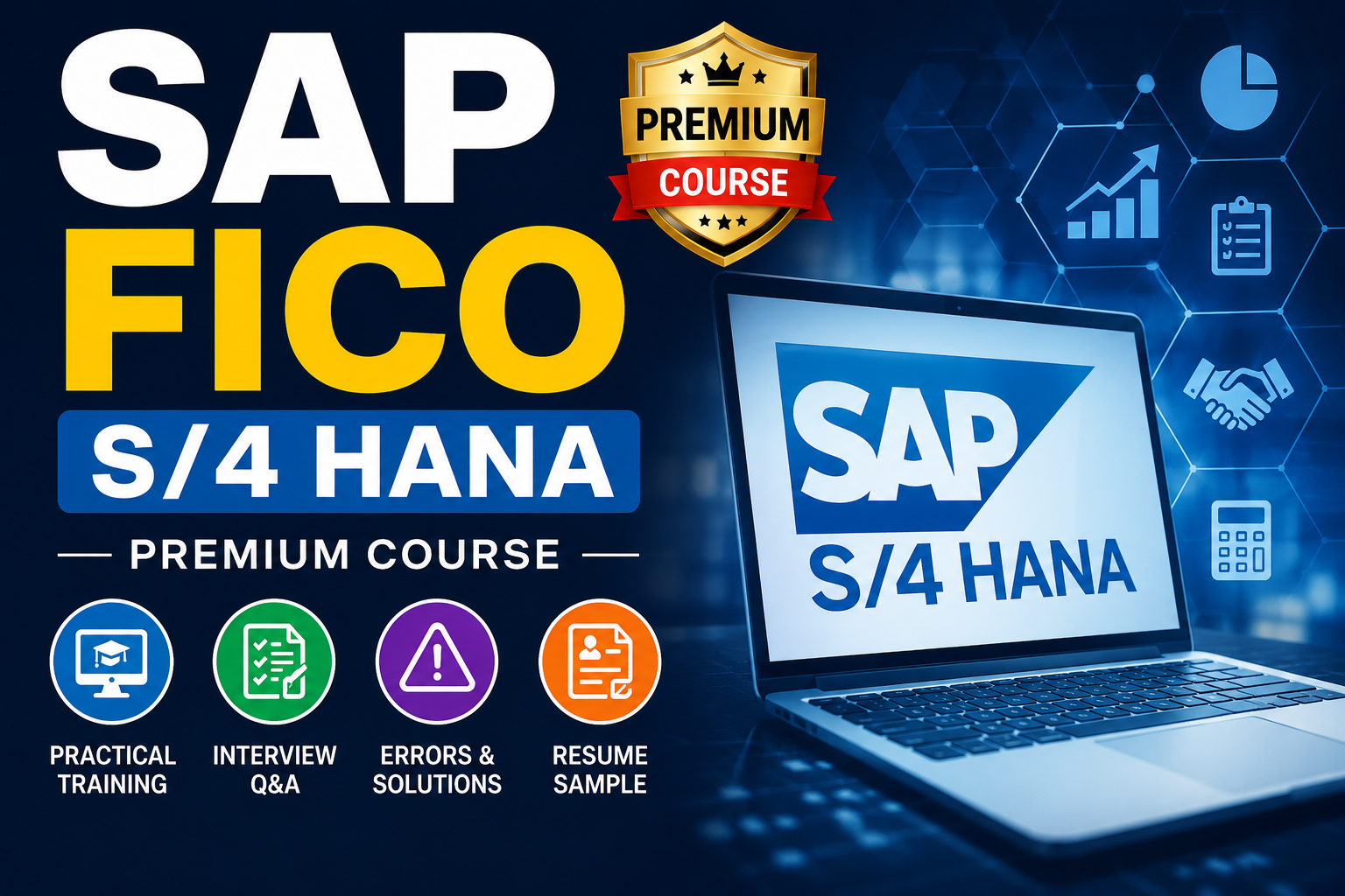 SAP FICO S/4HANA : Complete Practical Course + Interview Q&A